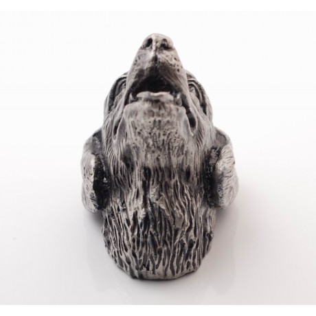 PA001 Novelty Handmade Solid Pewter  Finely Sculpted Statuary Pull and Knob of Animal Theme.