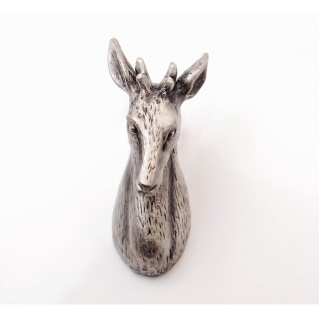 PA003 Novelty Handmade Solid Pewter Finely Sculpted Statuary Pull and Knob of Forest & Animal Theme.