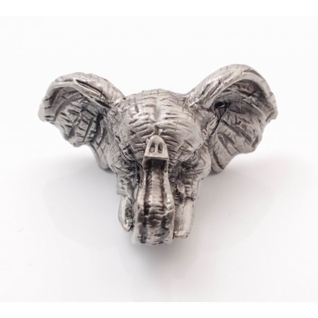 PA062 Novelty Handmade Solid Pewter Finely Sculpted Statuary Pull And Knob Of Wildlife Theme