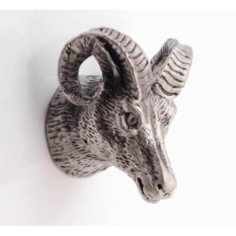 PA064 Novelty Handmade Solid Pewter Finely Sculpted Statuary Pull And Knob Of Wildlife Theme