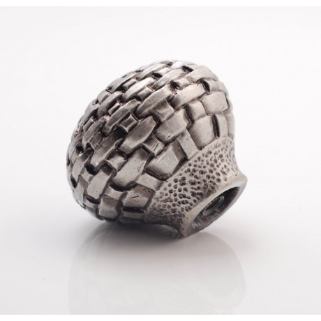 PP002 Novelty Handmade Solid Pewter Finely Sculpted Statuary Pull And Knob Of Hand Knitting Theme.