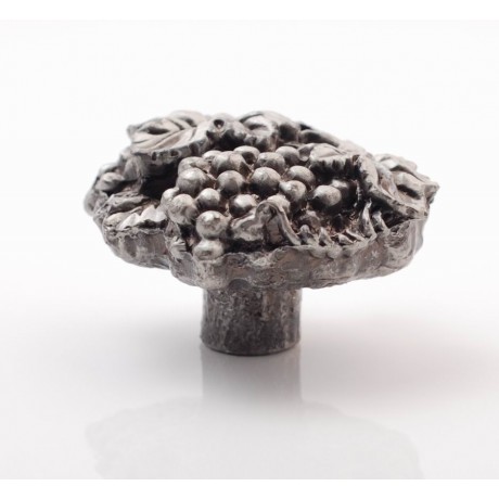 PP006 Novelty Handmade Solid Pewter Finely Sculpted Statuary Pull And Knob Of Orchard Theme.