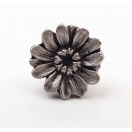 PP020 Novelty Handmade Solid Pewter Finely Sculpted Statuary Pull And Knob Of Gardens Theme.