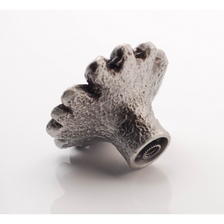 PP020 Novelty Handmade Solid Pewter Finely Sculpted Statuary Pull And Knob Of Gardens Theme.