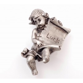 PP025 Novelty Handmade Solid Pewter Finely Sculpted Statuary Pull And Knob Of Angels Theme.