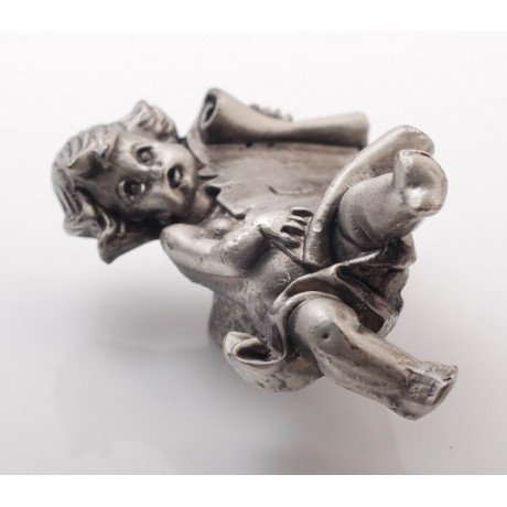 PP025 Novelty Handmade Solid Pewter Finely Sculpted Statuary Pull And Knob Of Angels Theme.