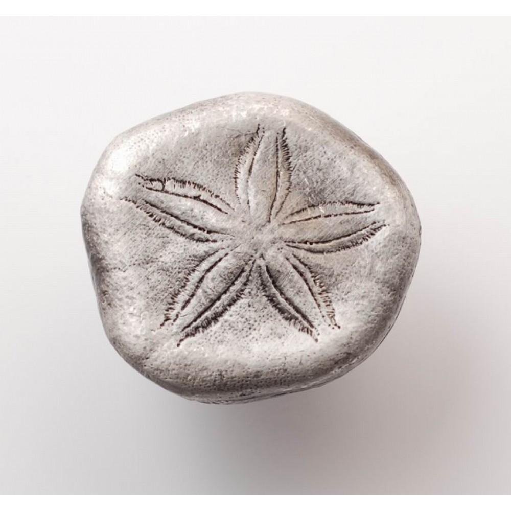 PP061 Novelty Handmade Solid Pewter Finely Sculpted Statuary Pull And Knob Of Sea Theme.