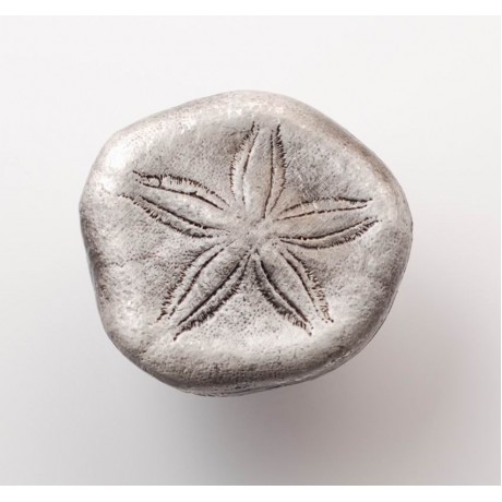 PP061 Novelty Handmade Solid Pewter Finely Sculpted Statuary Pull And Knob Of Sea Theme.