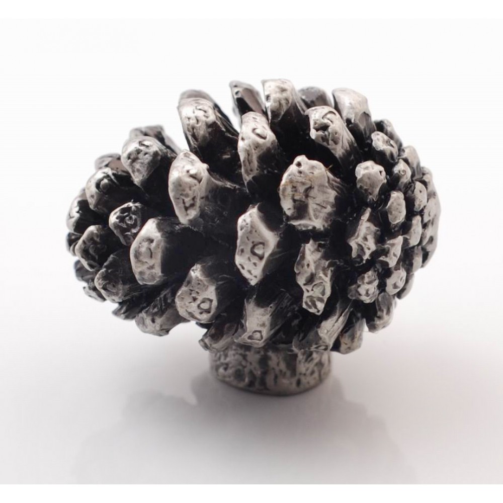 PP066 Novelty Handmade Solid Pewter Finely Sculpted Statuary Pull And Knob Of Gardens Theme.