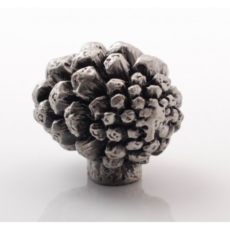 PP066 Novelty Handmade Solid Pewter Finely Sculpted Statuary Pull And Knob Of Gardens Theme.