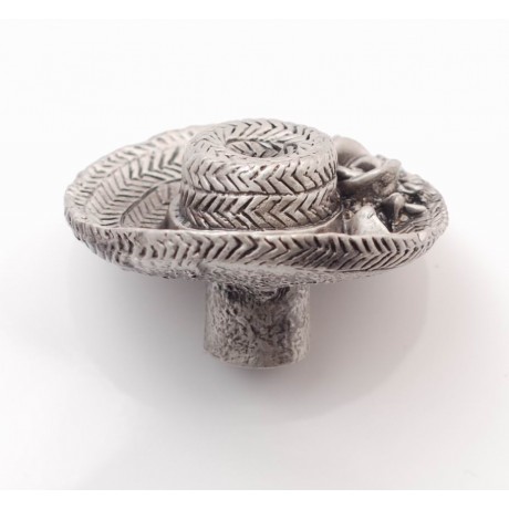 PP067 Novelty Handmade Solid Pewter Finely Sculpted Statuary Pull And Knob Of Hand Knitting Theme.