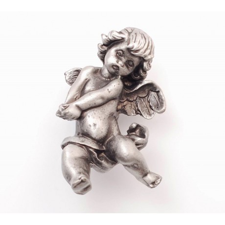 PP078 Novelty Handmade Solid Pewter Finely Sculpted Statuary Pull And Knob Of Angels Theme.