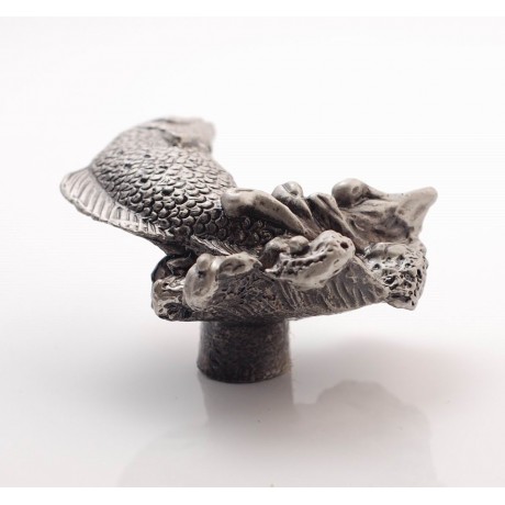 PS022 Novelty Handmade Solid Pewter Finely Sculpted Statuary Pull And Knob Of Sea Theme.