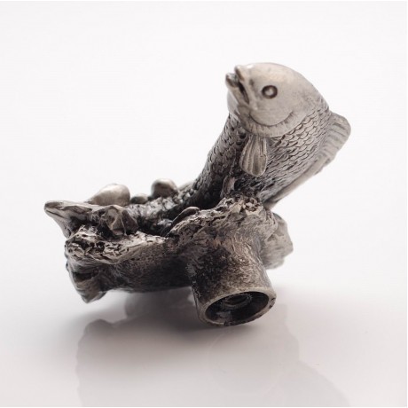 PS022 Novelty Handmade Solid Pewter Finely Sculpted Statuary Pull And Knob Of Sea Theme.