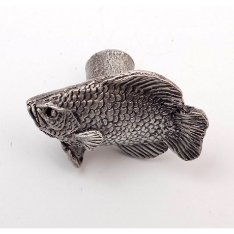 PS061 Novelty Handmade Solid Pewter Finely Sculpted Statuary Pull And Knob Of Sea Theme.