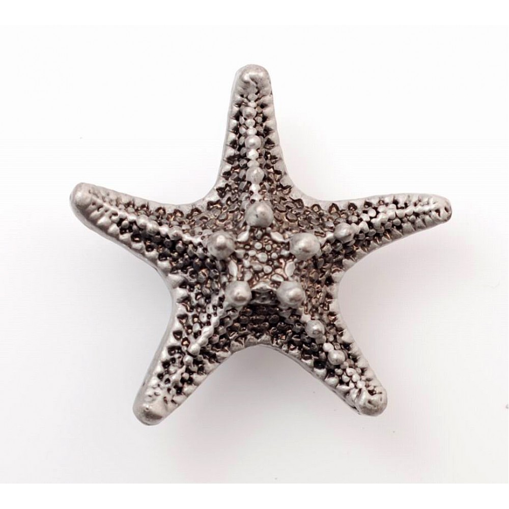 PS064 Novelty Handmade Solid Pewter Finely Sculpted Statuary Pull And Knob Of Sea Theme.