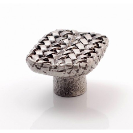 PX070 Novelty Handmade Solid Pewter Finely Sculpted Statuary Pull And Knob Of Hand Knitting Theme.