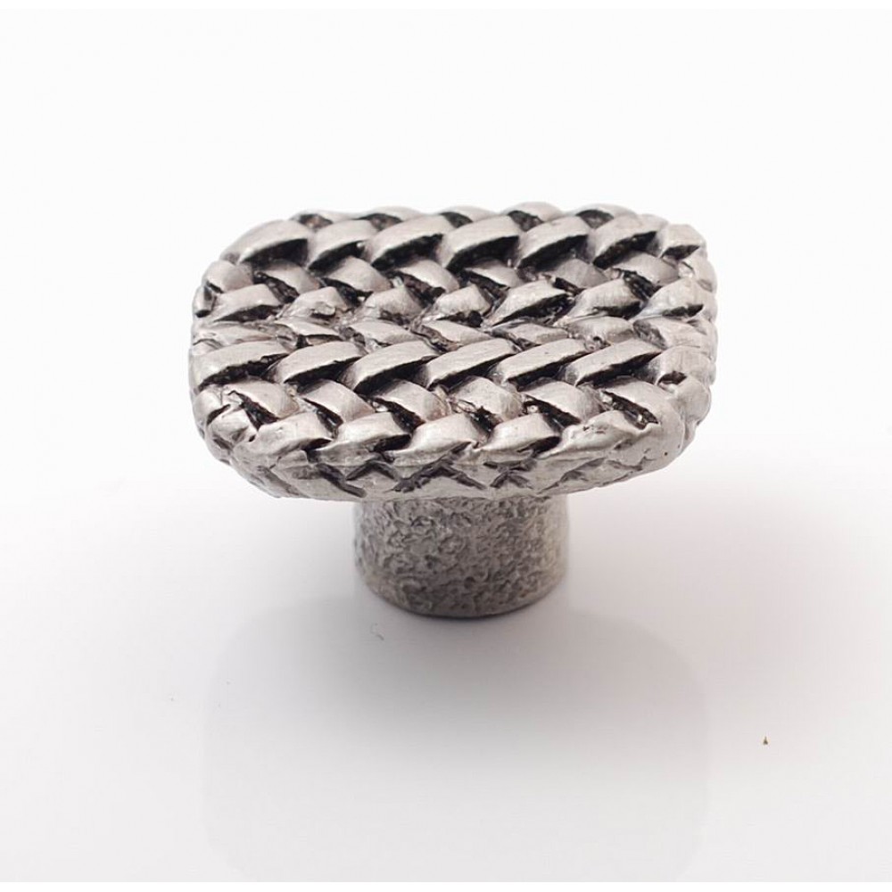PX070 Novelty Handmade Solid Pewter Finely Sculpted Statuary Pull And Knob Of Hand Knitting Theme.