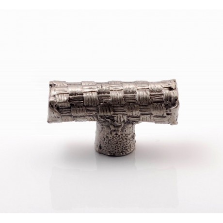 PX071 Novelty Handmade Solid Pewter Finely Sculpted Statuary Pull And Knob Of Hand Knitting Theme.