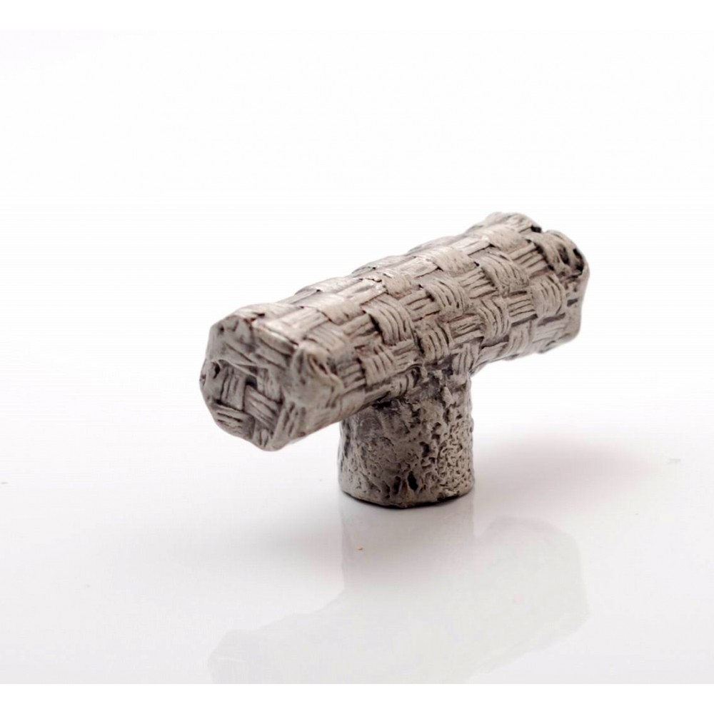 PX071 Novelty Handmade Solid Pewter Finely Sculpted Statuary Pull And Knob Of Hand Knitting Theme.