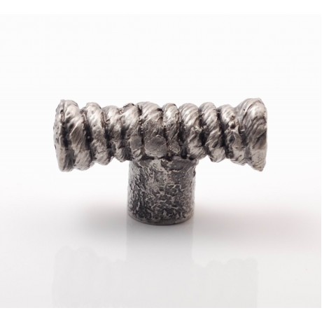 PX073 Novelty Handmade Solid Pewter Finely Sculpted Statuary Pull And Knob Of Hand Knitting Theme. 