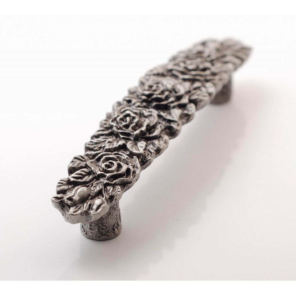 XP013 Novelty Handmade Solid Pewter Finely Sculpted Statuary Pull And Knob Of Gardens Theme.