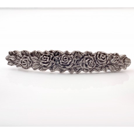 XP013 Novelty Handmade Solid Pewter Finely Sculpted Statuary Pull And Knob Of Gardens Theme.