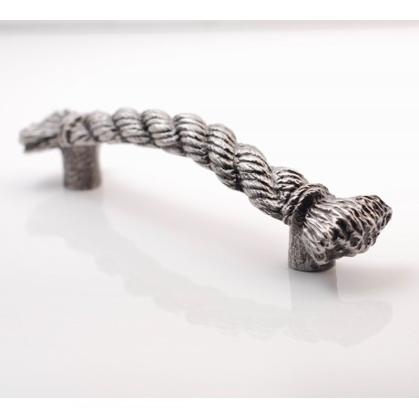XP014 Novelty Handmade Solid Pewter Finely Sculpted Statuary Pull And Knob Of Hand Knitting Theme.