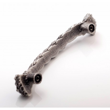 XP014 Novelty Handmade Solid Pewter Finely Sculpted Statuary Pull And Knob Of Hand Knitting Theme.
