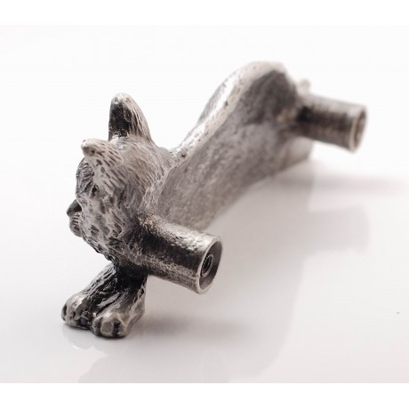 XP021 Novelty Handmade Solid Pewter Finely Sculpted Statuary Pull And Knob Of Animals Theme