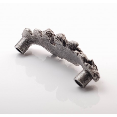 XP025 Novelty Handmade Solid Pewter Finely Sculpted Statuary Pull And Knob Of Angels Theme.