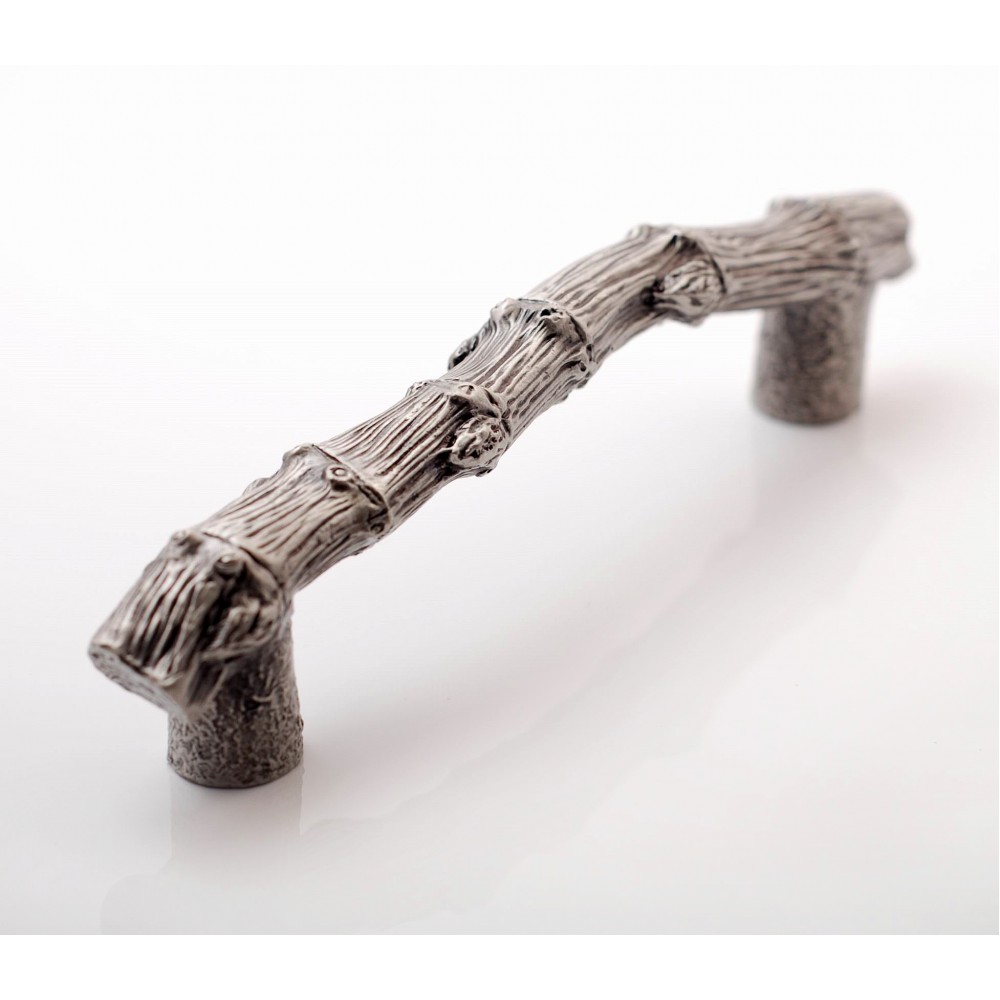 XP033 Novelty Handmade Solid Pewter Finely Sculpted Statuary Pull And Knob Of Gardens Theme.