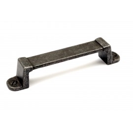  P88514/96IG 3-3/4"inch (96mm) Beautiful Vintage Weathered Iron Gray Kitchen Cabinet Pull Handle Closet Wood Door Pull handle Cabinet Door Decorative Hardware Home Decor Cabinet Furniture Pull Drawer Handle Cupboard Pull