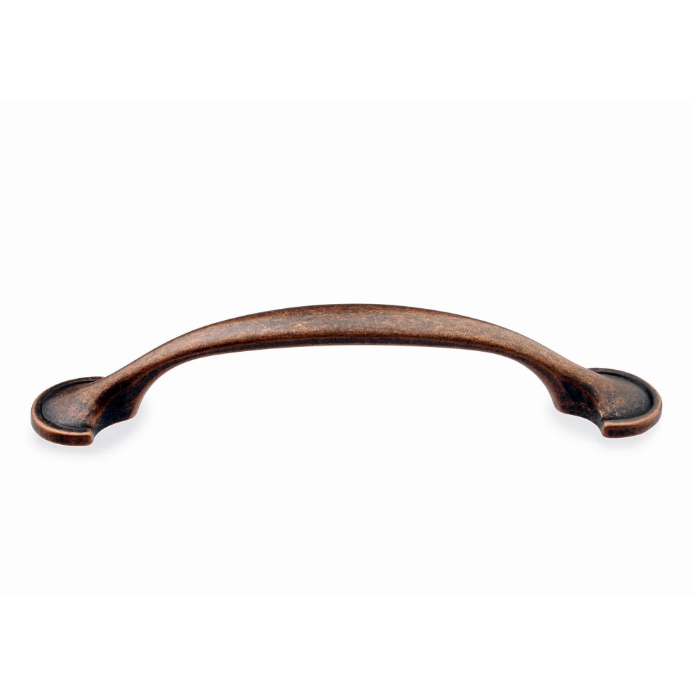  P88433/96AC 3-3/4" inch (96mm) Beautiful Vintage Antique Copper Kitchen Cabinet Pull Handle Closet Wood Door Pull handle Cabinet Door Decorative Hardware Home Decor Cabinet Furniture Pull Drawer Handle Cupboard Pull