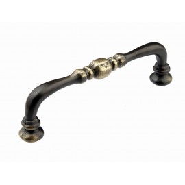  P88451/96AEH 3-3/4" inch (96mm) Beautiful Vintage Hand Rubbed Antique English Brass Kitchen Cabinet Pull Handle Closet Wood Door Pull handle Cabinet Door Decorative Cabinet Hardware Home Decor Furniture Pull Drawer Handle Cupboard Pull