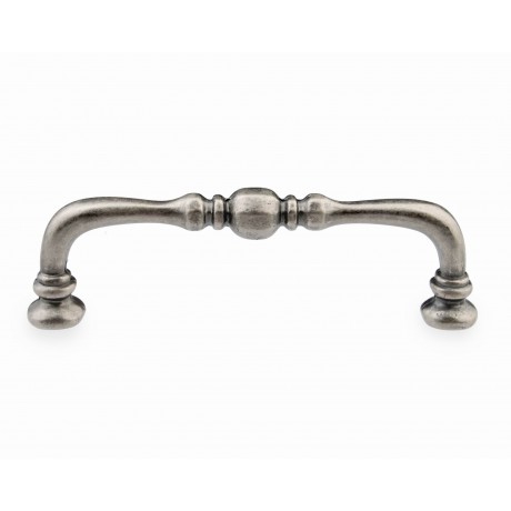  P88451/96AP 3-3/4" inch (96mm) Beautiful Vintage Classic Elegent Style Design Antique Pewter Kitchen Cabinet Pull Handle Closet Wood Door Pull handle Cabinet Door Decorative Hardware Home Decor Cabinet Furniture Pull Drawer Handle Cupboard