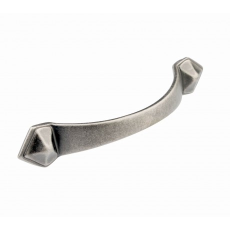  P88466/96AP 3-3/4" inch (96mm) Beautiful Vintage Classic Elegent Style Design Antique Pewter Kitchen Cabinet Pull Handle Closet Wood Door Pull handle Cabinet Door Decorative Hardware Home Decor Cabinet Furniture Pull Drawer Handle Cupboard