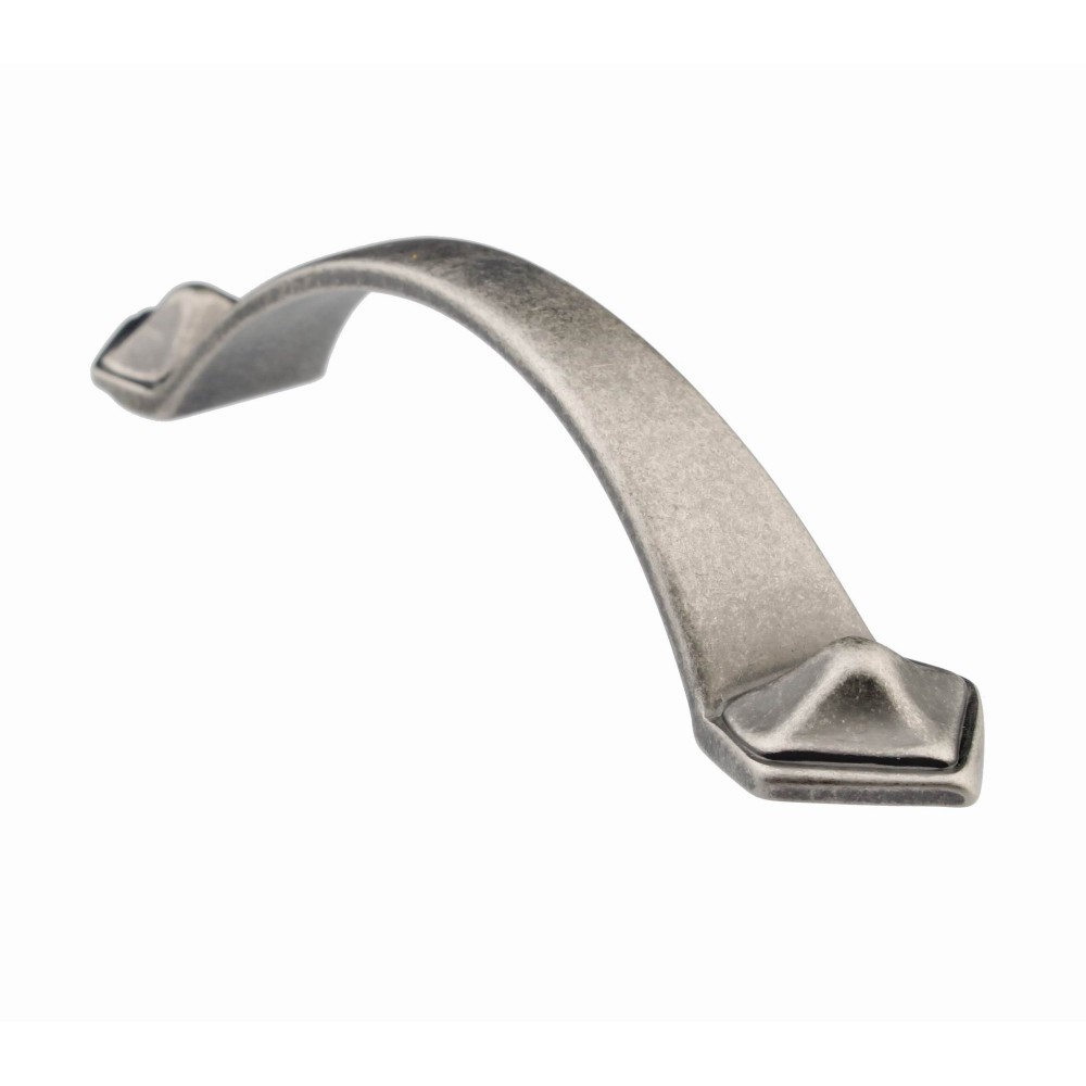  P88466/96AP 3-3/4" inch (96mm) Beautiful Vintage Classic Elegent Style Design Antique Pewter Kitchen Cabinet Pull Handle Closet Wood Door Pull handle Cabinet Door Decorative Hardware Home Decor Cabinet Furniture Pull Drawer Handle Cupboard