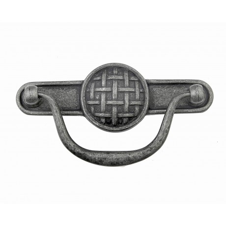  p88687/96IG 3-3/4"inch (96mm) Beautiful Vintage Weathered Iron Gray Kitchen Cabinet Pull Handle Closet Wood Door Pull handle Cabinet Door Decorative Hardware Home Decor Cabinet Furniture Pull Drawer Handle Cupboard Pull