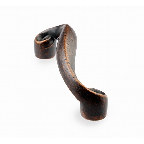  P88693/96AC 3-3/4" inch (96mm) Beautiful Vintage Antique Copper Kitchen Cabinet Pull Handle Closet Wood Door Pull handle Cabinet Door Decorative Hardware Home Decor Cabinet Furniture Pull Drawer Handle Cupboard Pull