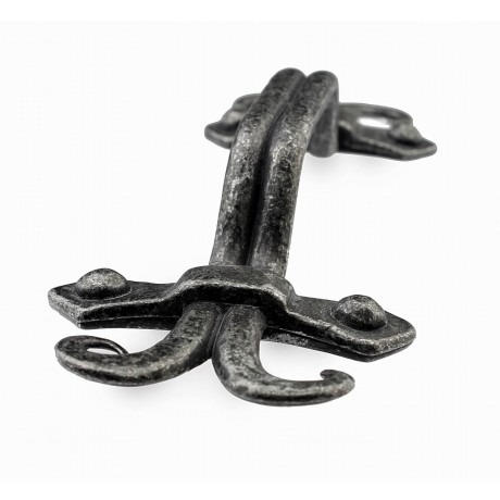  P88755/96IG 3-3/4" inch (96mm) Beautiful Vintage Weathered Iron Gray Kitchen Cabinet Pull Handle Closet Wood Door Pull handle Cabinet Door Decorative Hardware Home Decor Cabinet Furniture Pull Drawer Handle Cupboard Pull