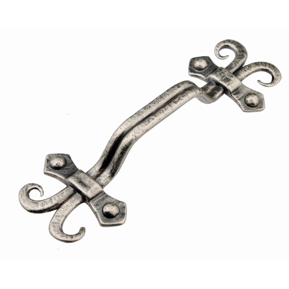  P88755/96AP 3-3/4" inch (96mm) Beautiful Vintage Classic Elegent Style Design Antique Pewter Kitchen Cabinet Pull Handle Closet Wood Door Pull handle Cabinet Door Decorative Hardware Home Decor Cabinet Furniture Pull Drawer Handle Cupboard 