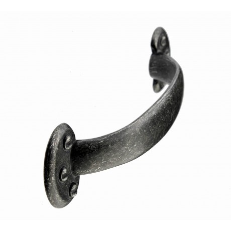  P88764/96IG 3-3/4"inch (96mm) Beautiful Vintage Weathered Iron Gray Kitchen Cabinet Pull Handle Closet Wood Door Pull handle Cabinet Door Decorative Hardware Home Decor Cabinet Furniture Pull Drawer Handle Cupboard Pull