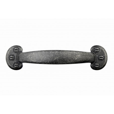  P88764/96IG 3-3/4"inch (96mm) Beautiful Vintage Weathered Iron Gray Kitchen Cabinet Pull Handle Closet Wood Door Pull handle Cabinet Door Decorative Hardware Home Decor Cabinet Furniture Pull Drawer Handle Cupboard Pull