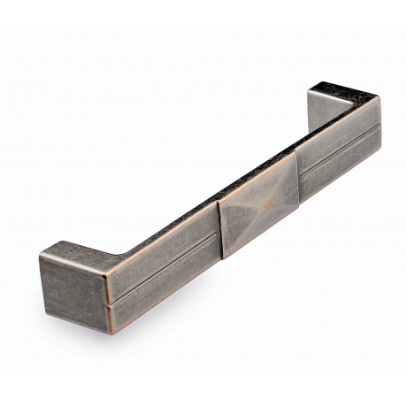  P88866/128ARS 5" inch (128mm) Beautiful Vintage Aged Victorian Antique Ruby Silver Kitchen Cabinet Pull Handle Closet Wood Door Pull handle Cabinet Door Decorative Hardware Home Decor Cabinet Furniture Pull Drawer Handle Cupboard Pull