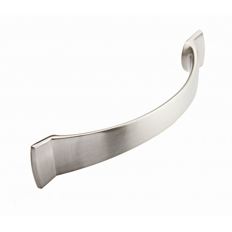  5" inch (128mm)P88890/128SN Slightly Brushed Satin Nickel Modern Style Kitchen Cabinet Pull Handle Closet Wood Door Pull handle Cabinet Door Decorative Hardware Home Decor Cabinet Furniture Pull Drawer Handle Cupboard Pull