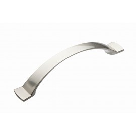  5" inch (128mm)P88890/128SN Slightly Brushed Satin Nickel Modern Style Kitchen Cabinet Pull Handle Closet Wood Door Pull handle Cabinet Door Decorative Hardware Home Decor Cabinet Furniture Pull Drawer Handle Cupboard Pull