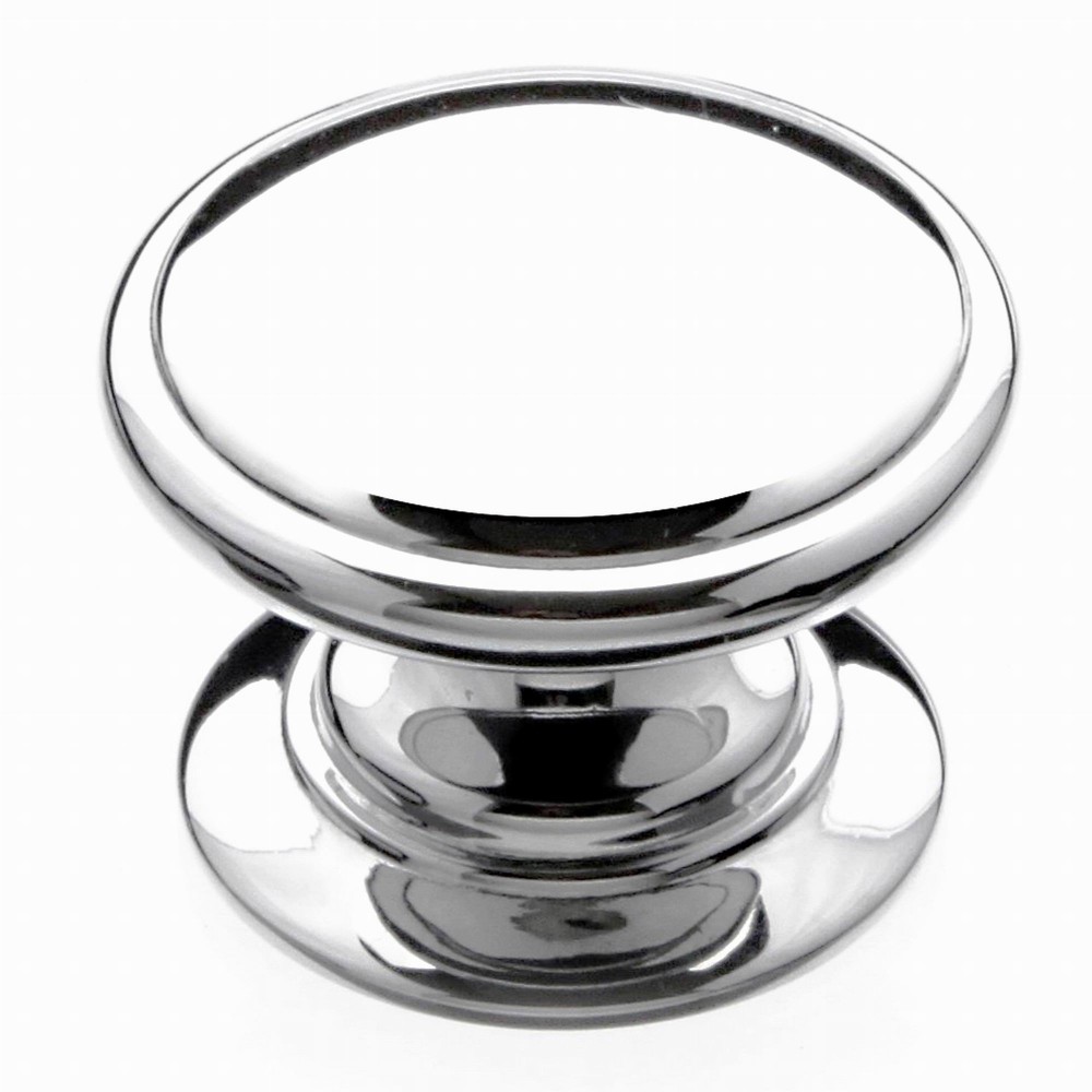  N140046/35CP 1-3/8" inch (35mm) CP Finish Chrome Plated Shining Bright Post-Modern design style Kitchen Cabinet Knob Handle Closet Wood Door Knob Cabinet Door Decoration Hardware Home Decor Furniture Handle Knob Drawer Knob Cupboard Knob