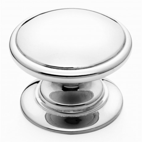  N140046/35CP 1-3/8" inch (35mm) CP Finish Chrome Plated Shining Bright Post-Modern design style Kitchen Cabinet Knob Handle Closet Wood Door Knob Cabinet Door Decoration Hardware Home Decor Furniture Handle Knob Drawer Knob Cupboard Knob