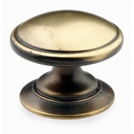  N140046/35AEH 1-3/8" inch (35mm) Beautiful Vintage Hand Rubbed Antique English Brass Kitchen Cabinet Knob Closet Wood Door Pull handle Cabinet Door Decorative Cabinet Hardware Home Decor Furniture Pull Drawer Knob Cupboard Pull